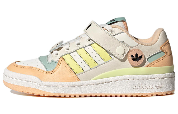 (Women) adidas originals Forum Low ‚White Light Orange Cream Yellow Green‘