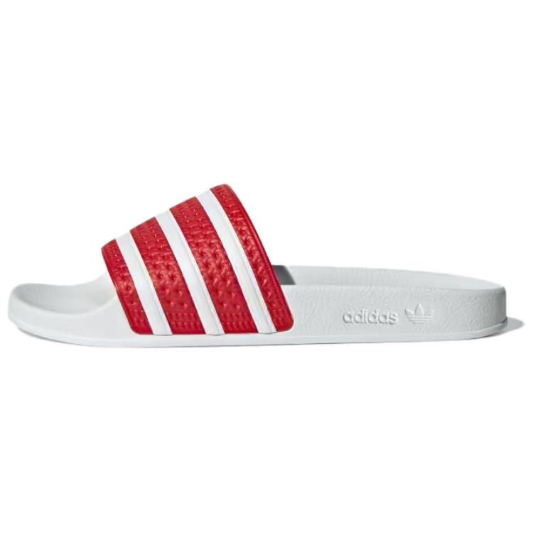 adidas Adilette Slides ‚Better Scarlet White‘
