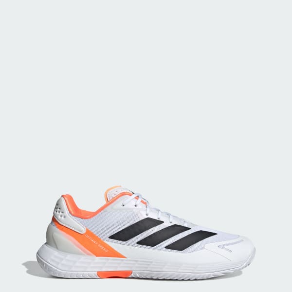 Adidas Defiant Speed 2 Tennis Shoes Cloud White/Core Black/Lucid Orange