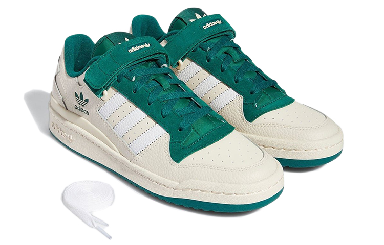 adidas Forum Low Shoes ‚White Collegiate Green‘