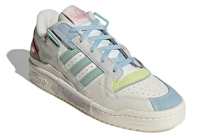 adidas originals Unisex Forum Exhibit Low Sneakers White/Pink/Blue