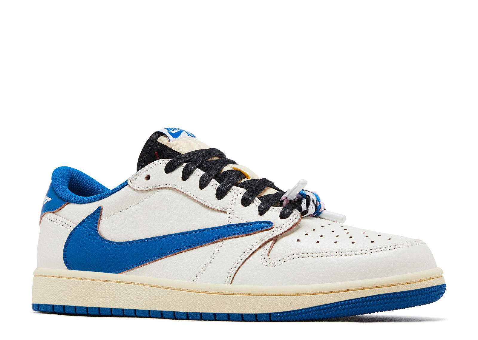 Fragment Design x Travis Scott x Jordan 1 Low OG SP ‚Sail Military Blue‘