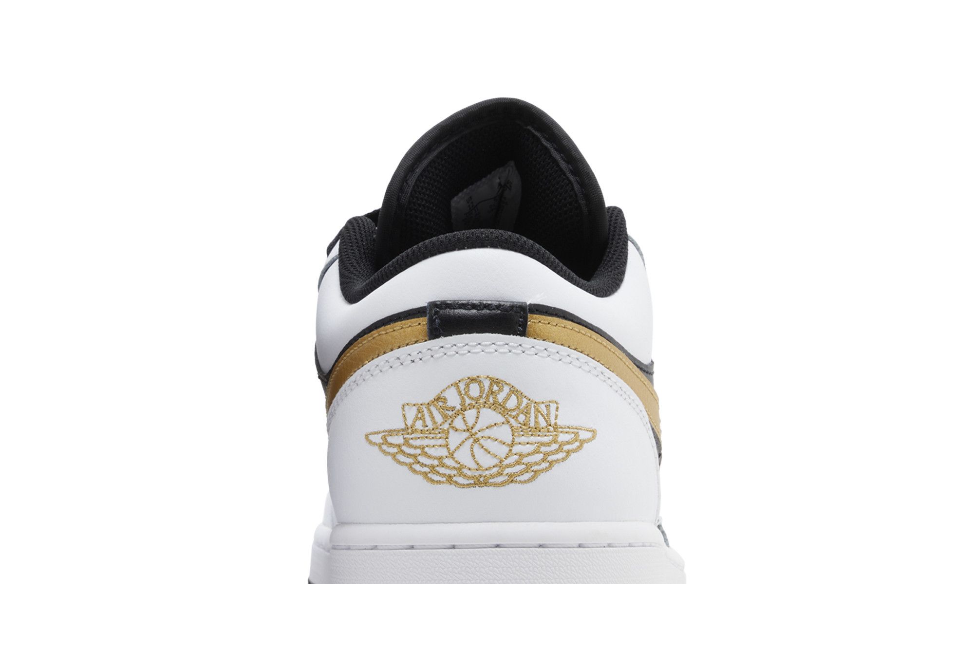 Jordan 1 Low ‚Gold Swoosh‘