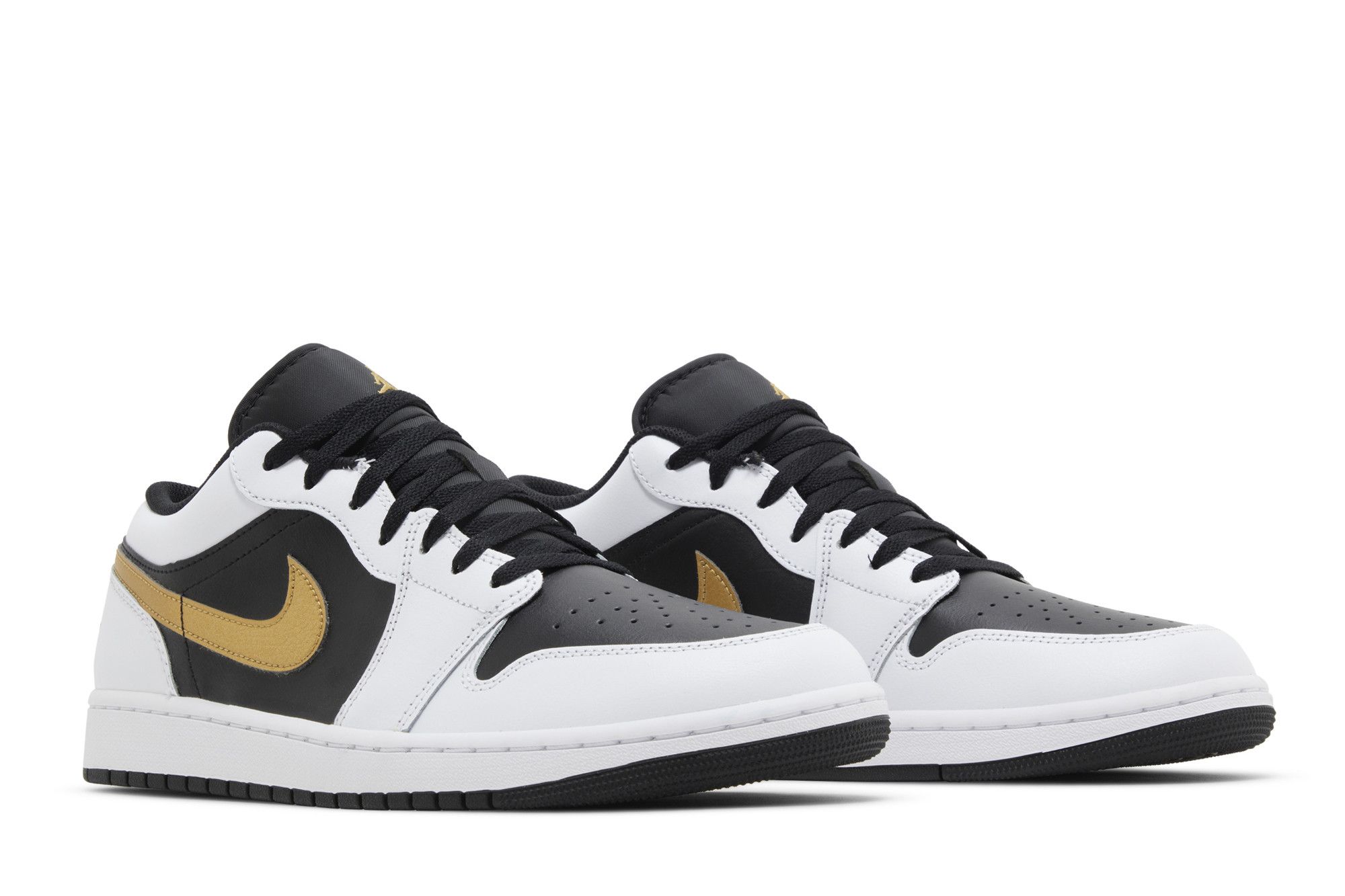Jordan 1 Low ‚Gold Swoosh‘