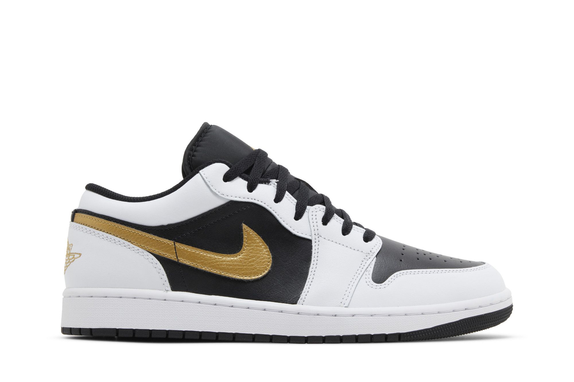 Jordan 1 Low ‚Gold Swoosh‘