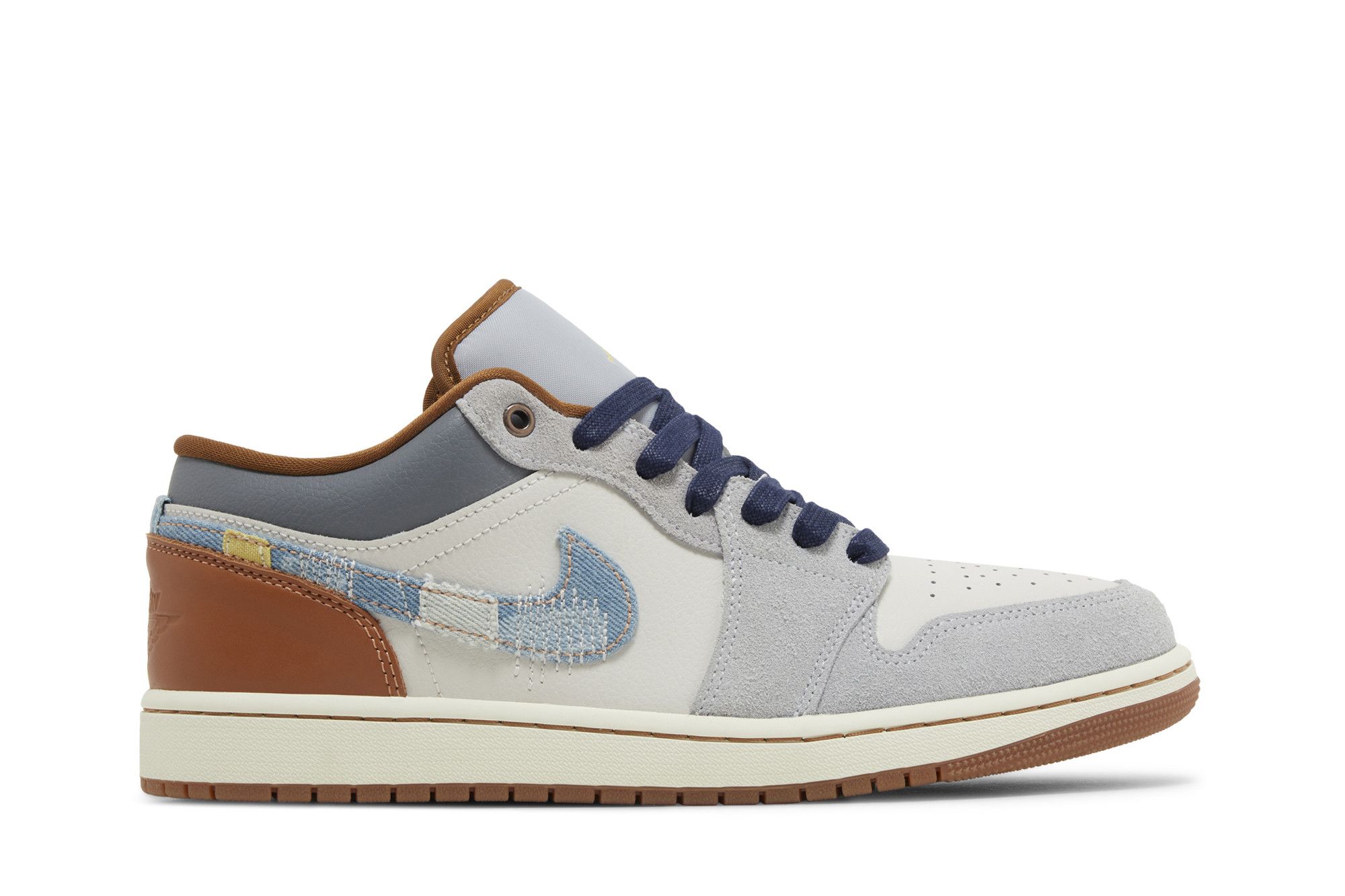 Jordan 1 Low SE ‚Repaired Denim Swoosh‘