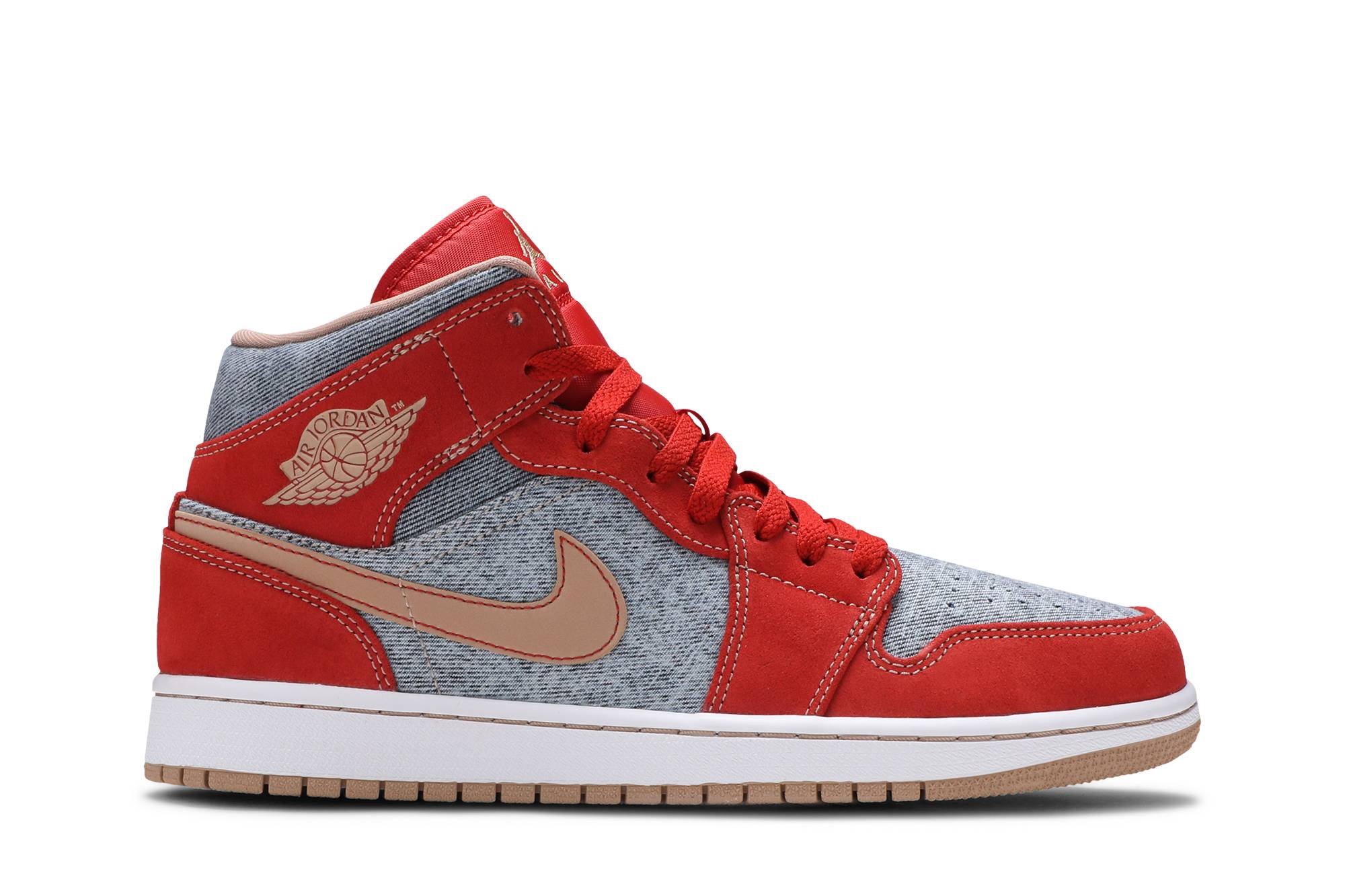 Jordan 1 Mid ‚Denim Red‘