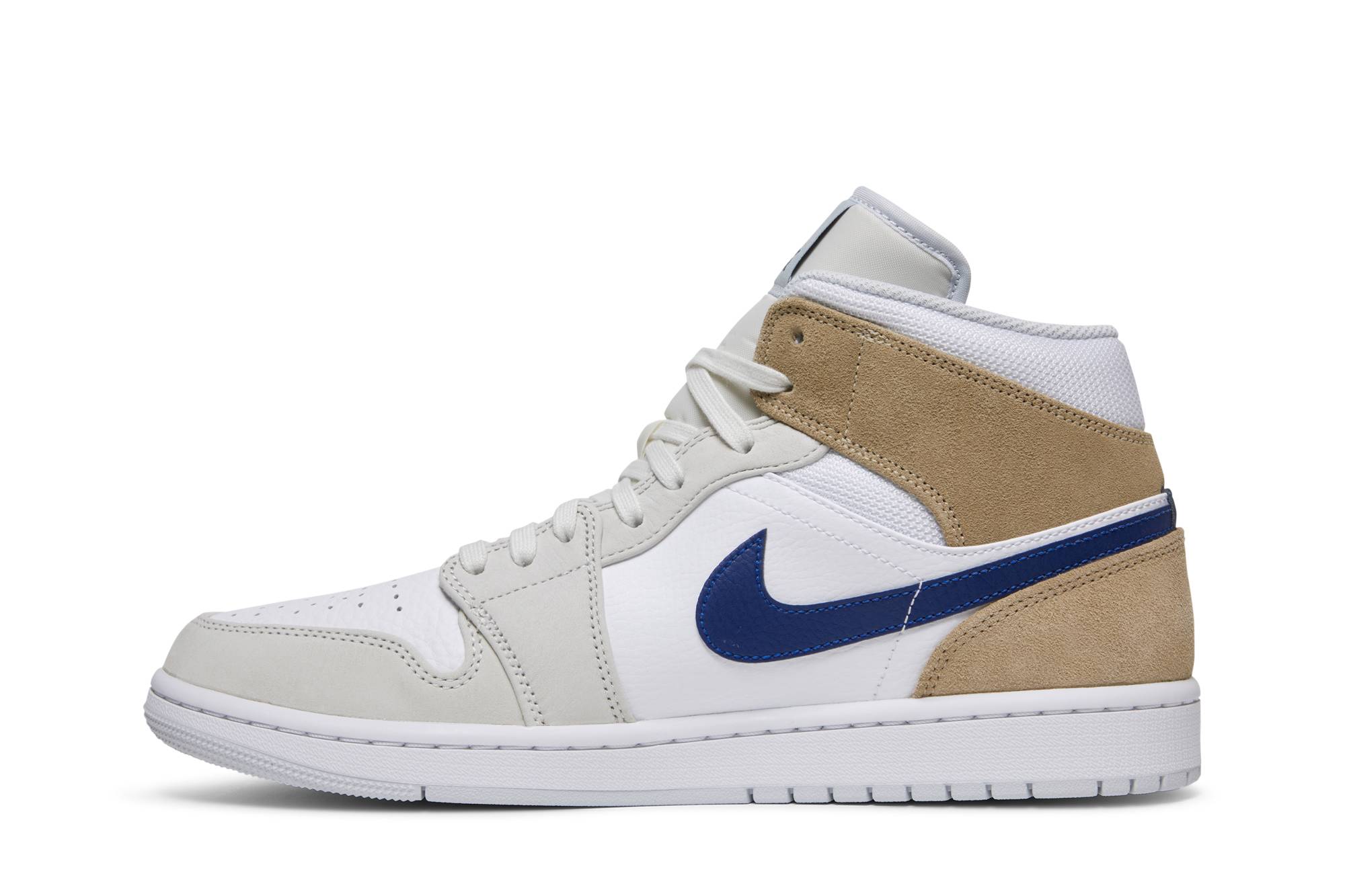 Jordan 1 Mid ‚White Khaki Blue Void‘