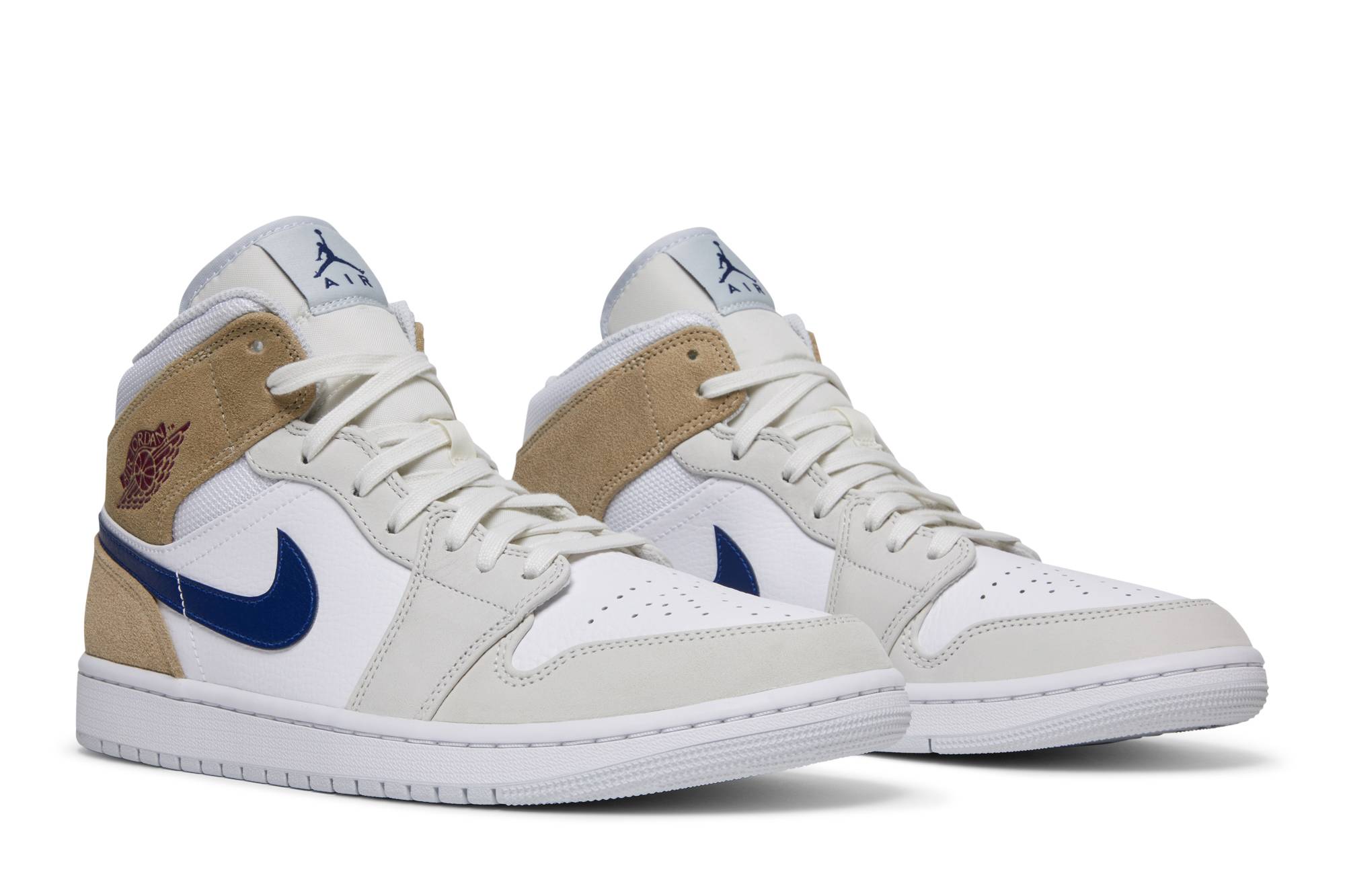 Jordan 1 Mid ‚White Khaki Blue Void‘
