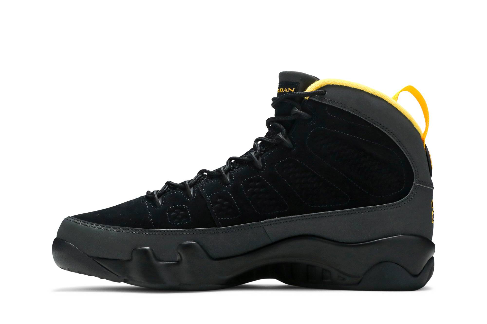 Jordan 9 Retro ”˜Dark Charcoal University Gold”™