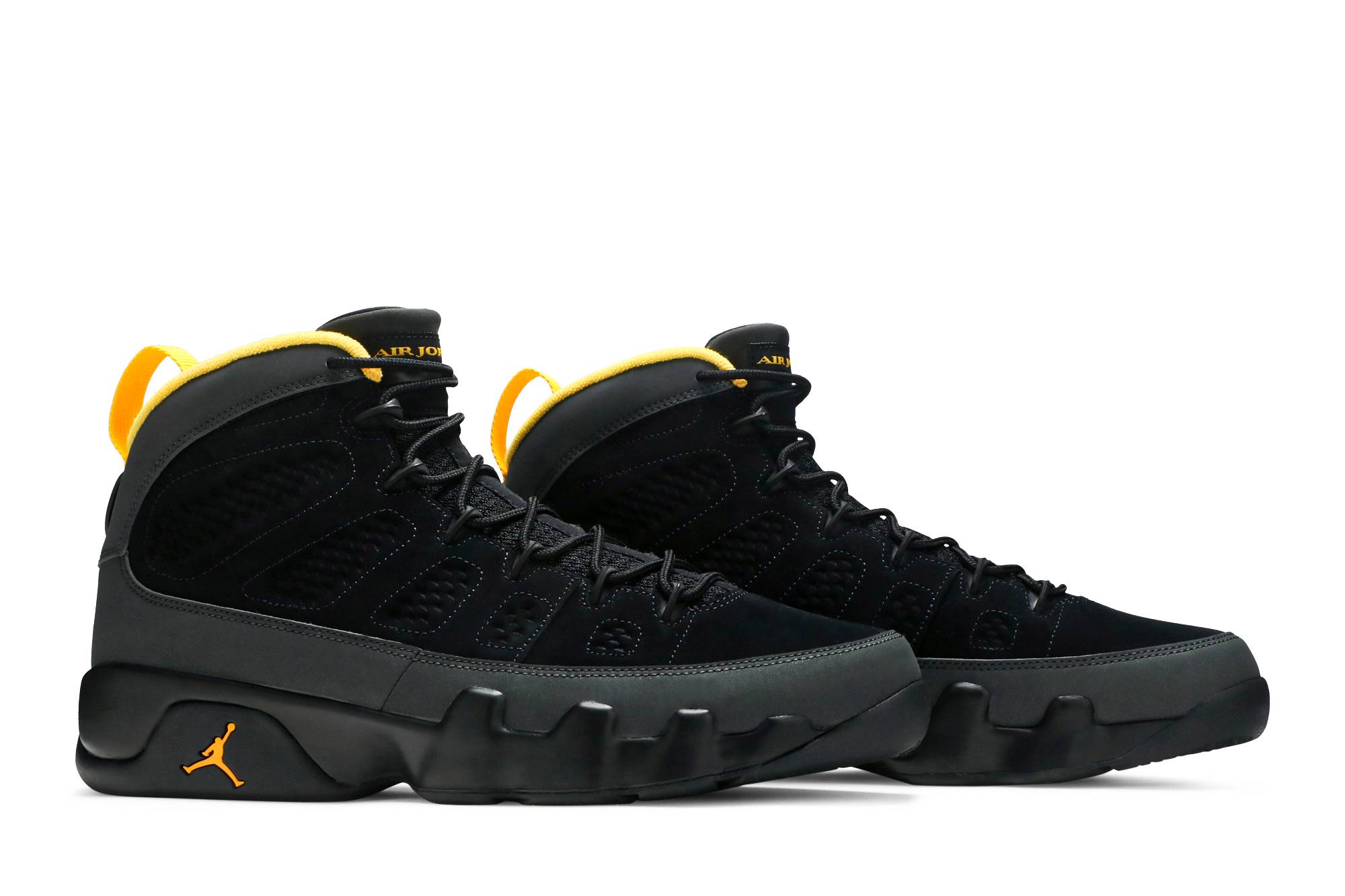 Jordan 9 Retro ”˜Dark Charcoal University Gold”™
