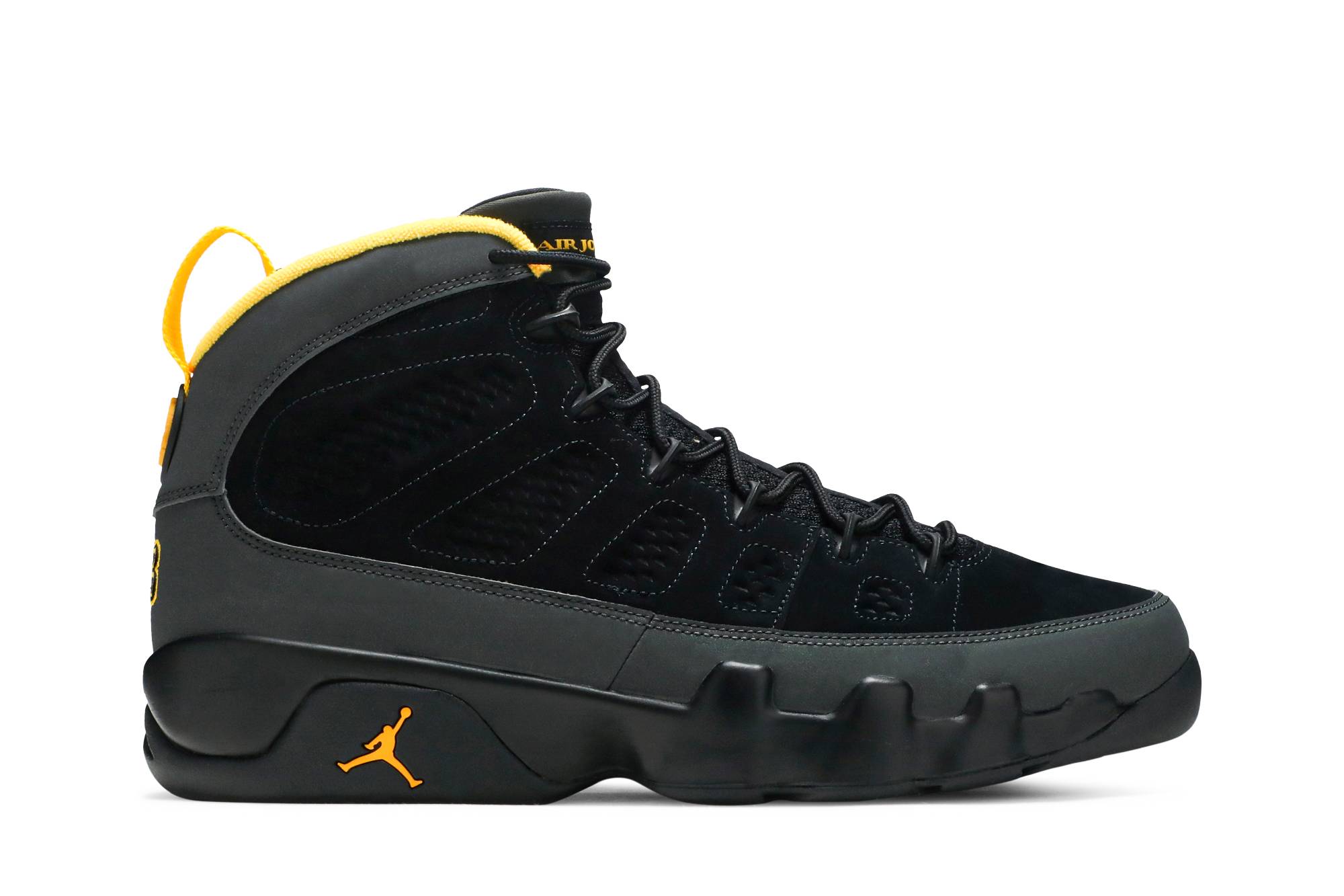Jordan 9 Retro ”˜Dark Charcoal University Gold”™