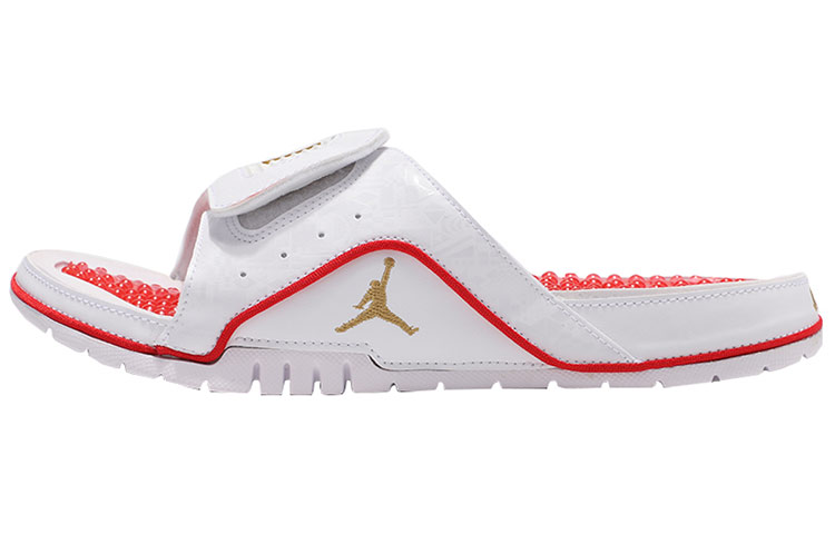 Jordan Hydro 4 Retro ‚University Red Metallic Gold‘