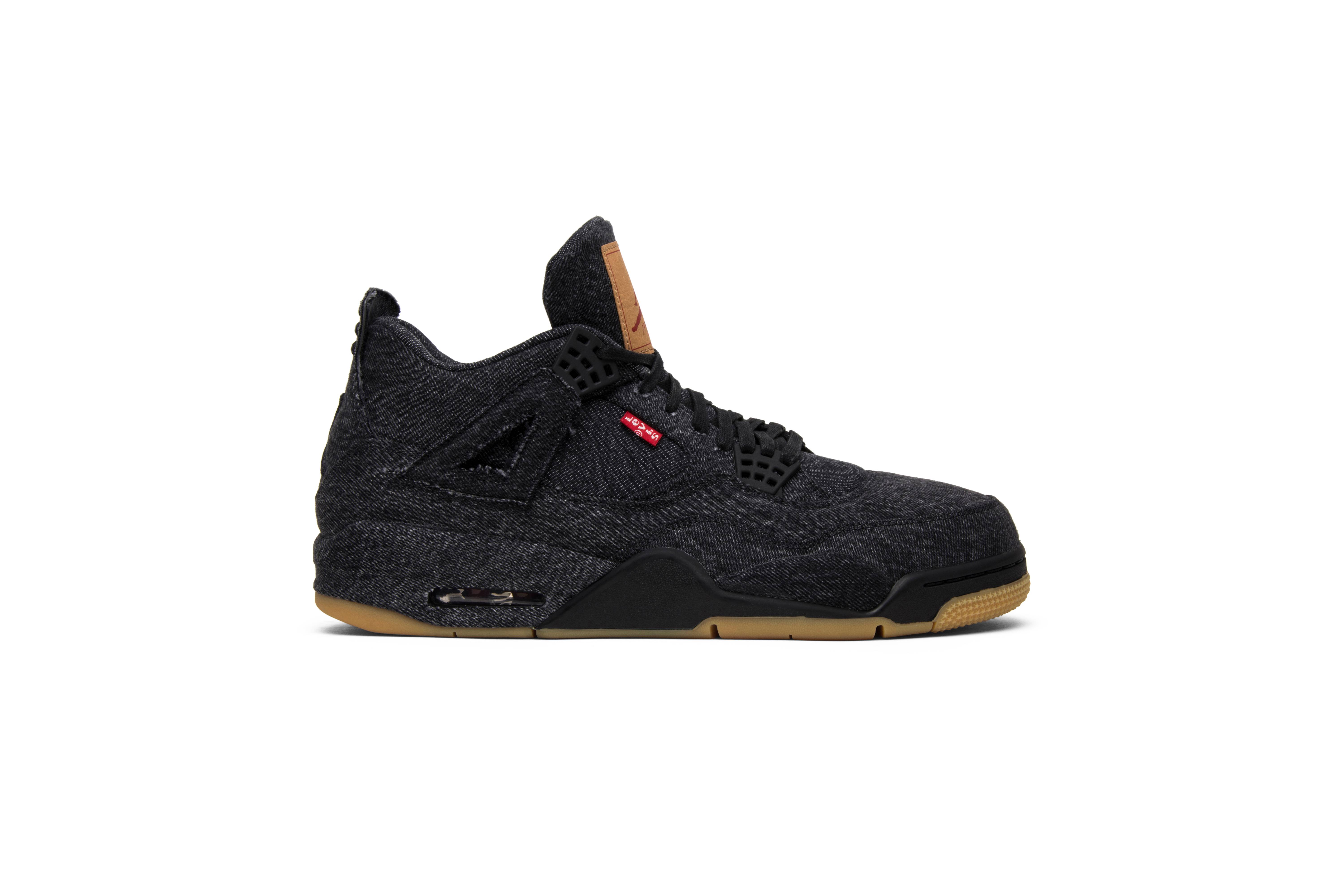 Levi’s x Air Jordan 4 Retro ‚Black Denim‘ (Levi’s Tag)