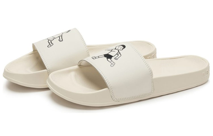 New Balance x Noritake Creamy White Slippers
