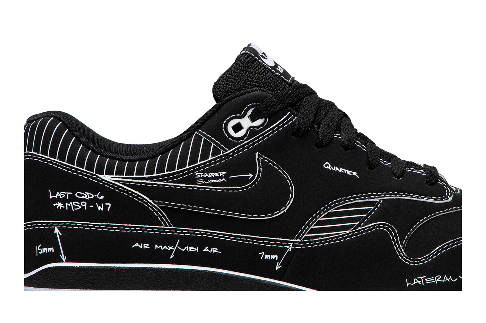 Nike Air Max 1 ‚Tinker Sketch to Shelf - Black Schematic‘