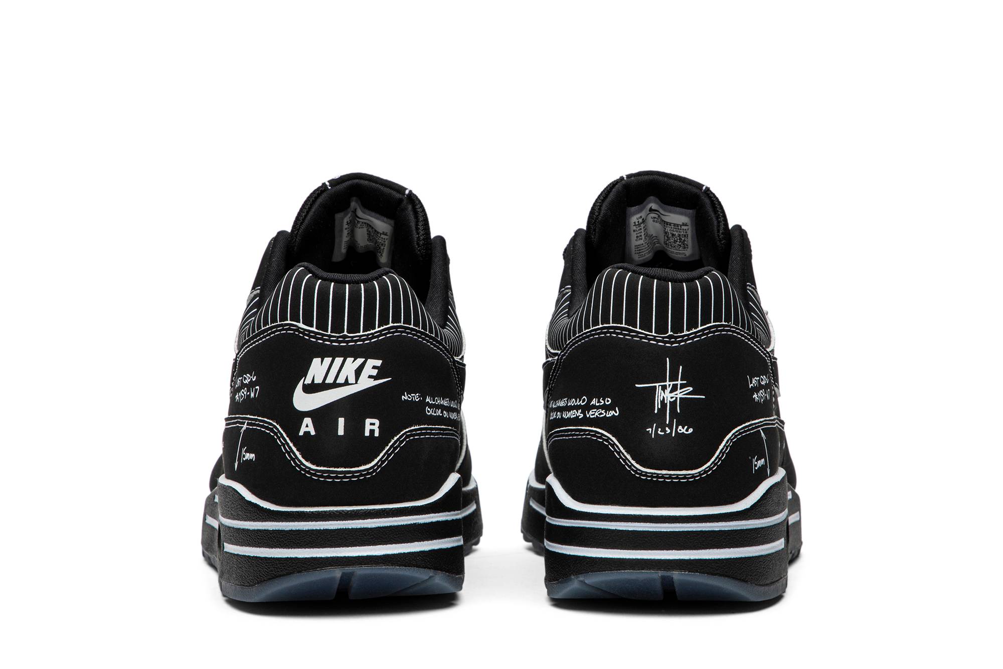 Nike Air Max 1 ‚Tinker Sketch to Shelf - Black Schematic‘