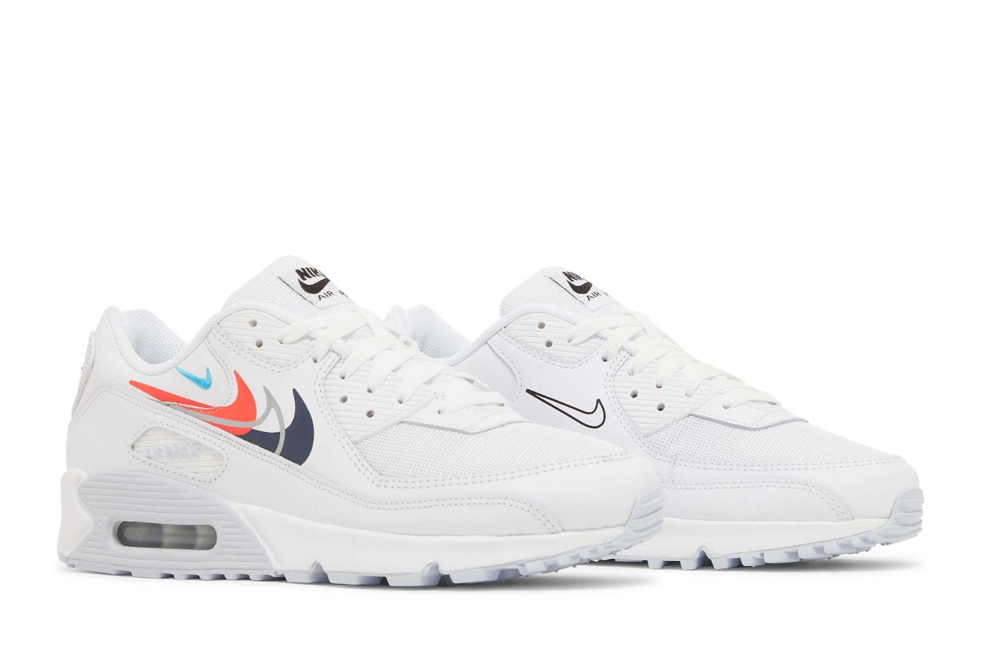 Nike Air Max 90 ‚Multi Swoosh - White Bright Crimson‘