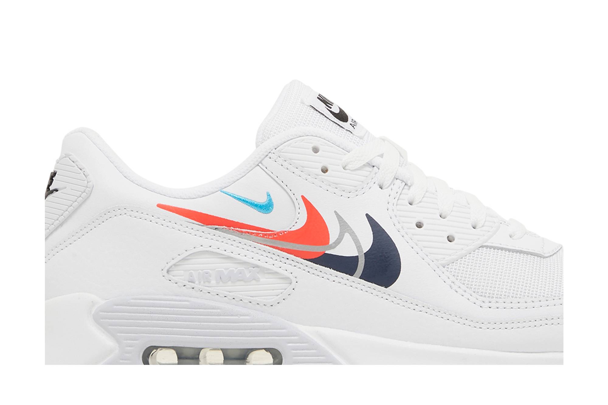 Nike Air Max 90 ‚Multi Swoosh - White Bright Crimson‘