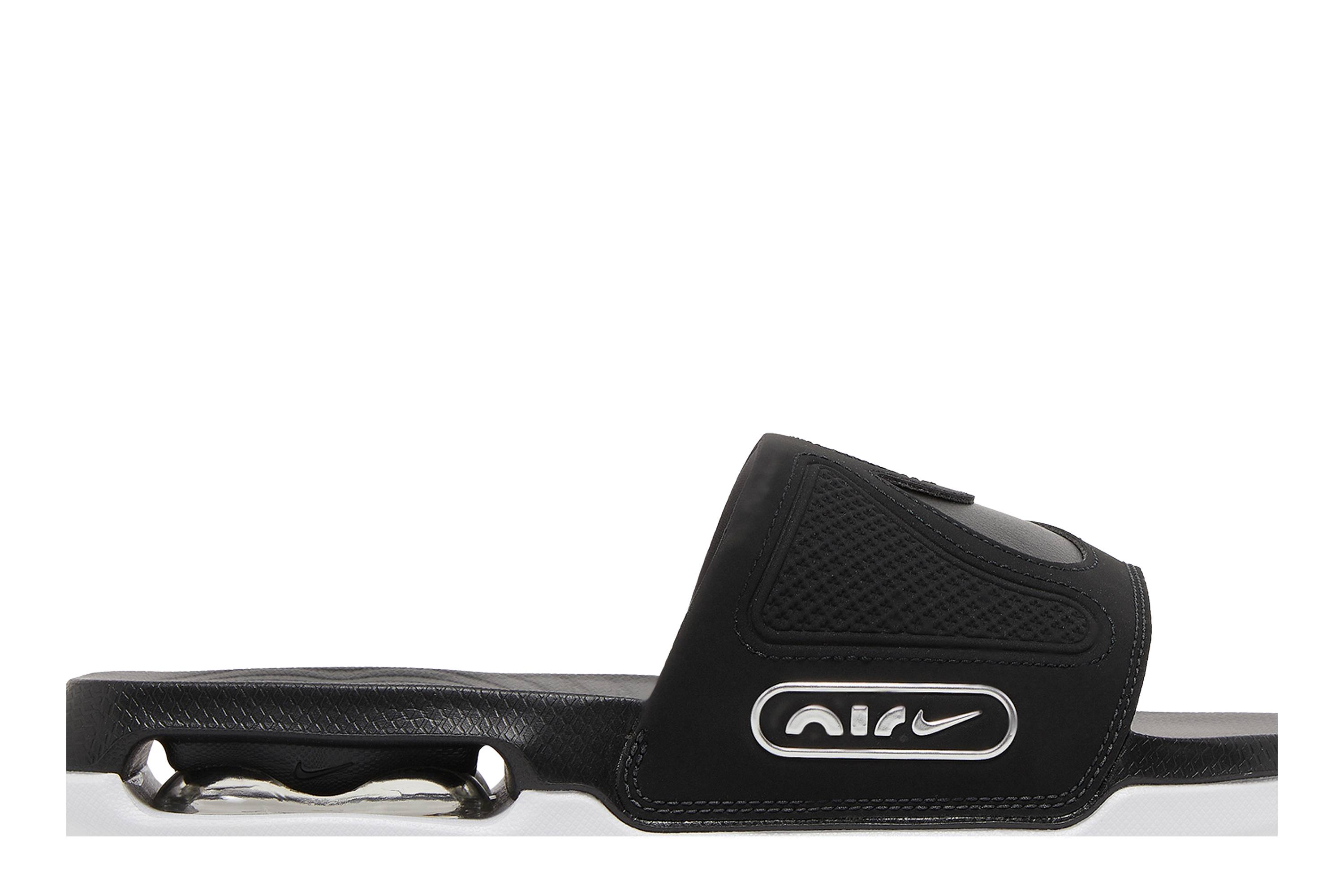 Nike Air Max Cirro Slides ‚Black Metallic Silver‘