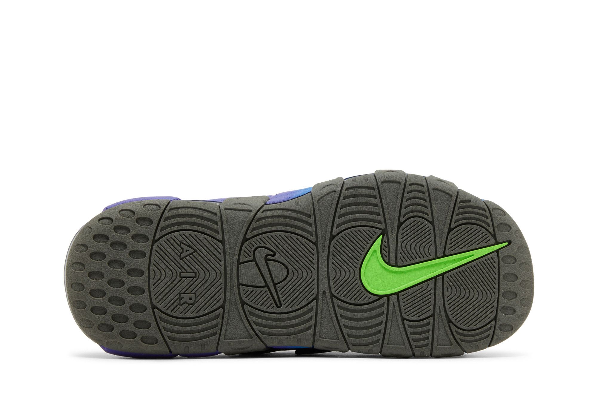 Nike Air More Uptempo Slide ‚Black Blue Purple Gradient‘
