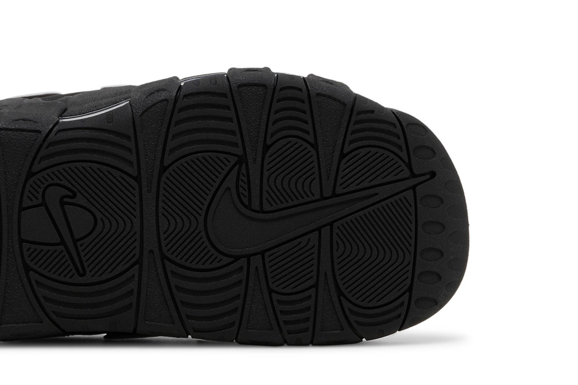 Nike Air More Uptempo Slide ‚Black - Grey Sole‘