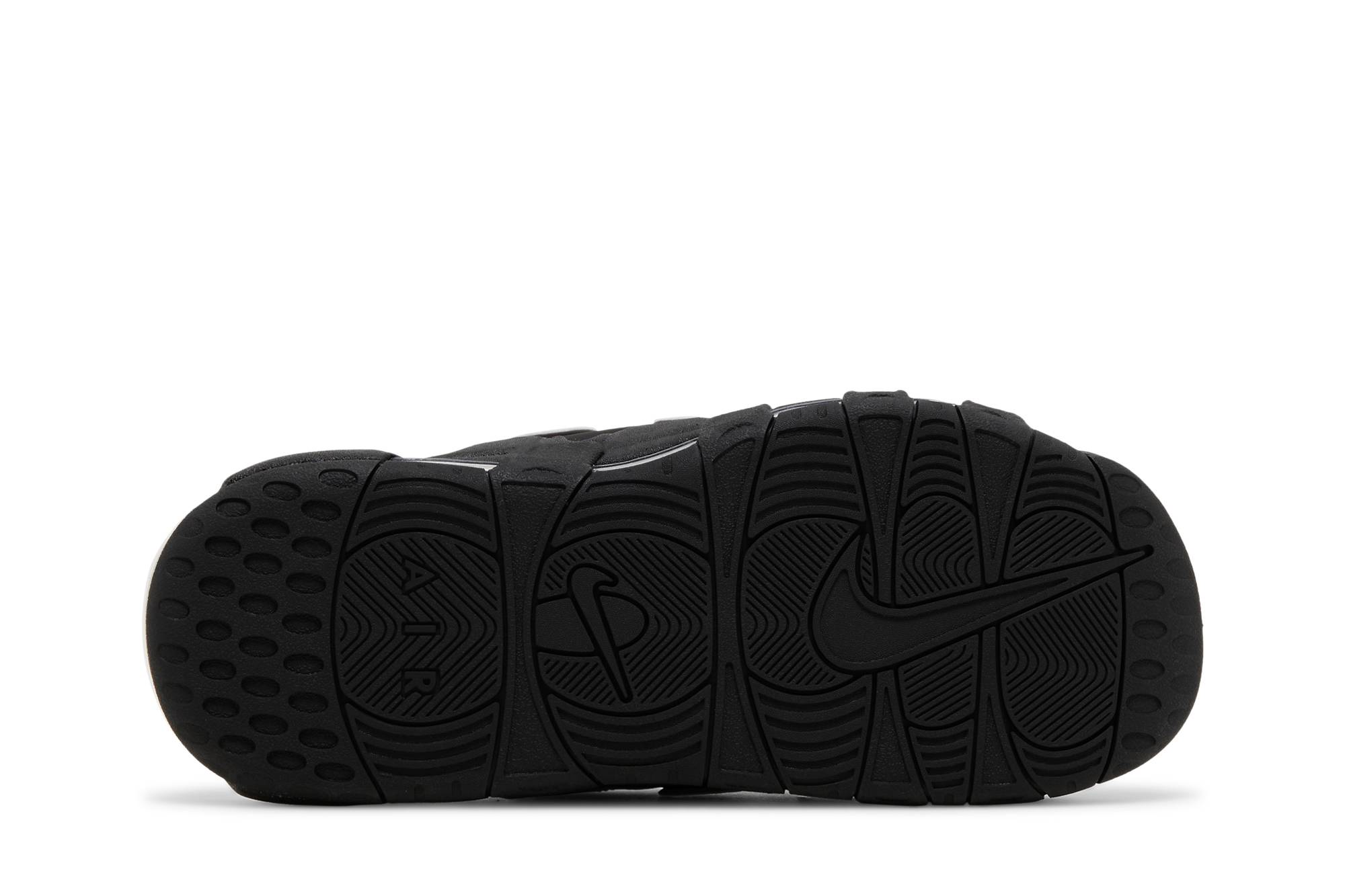 Nike Air More Uptempo Slide ‚Black - Grey Sole‘