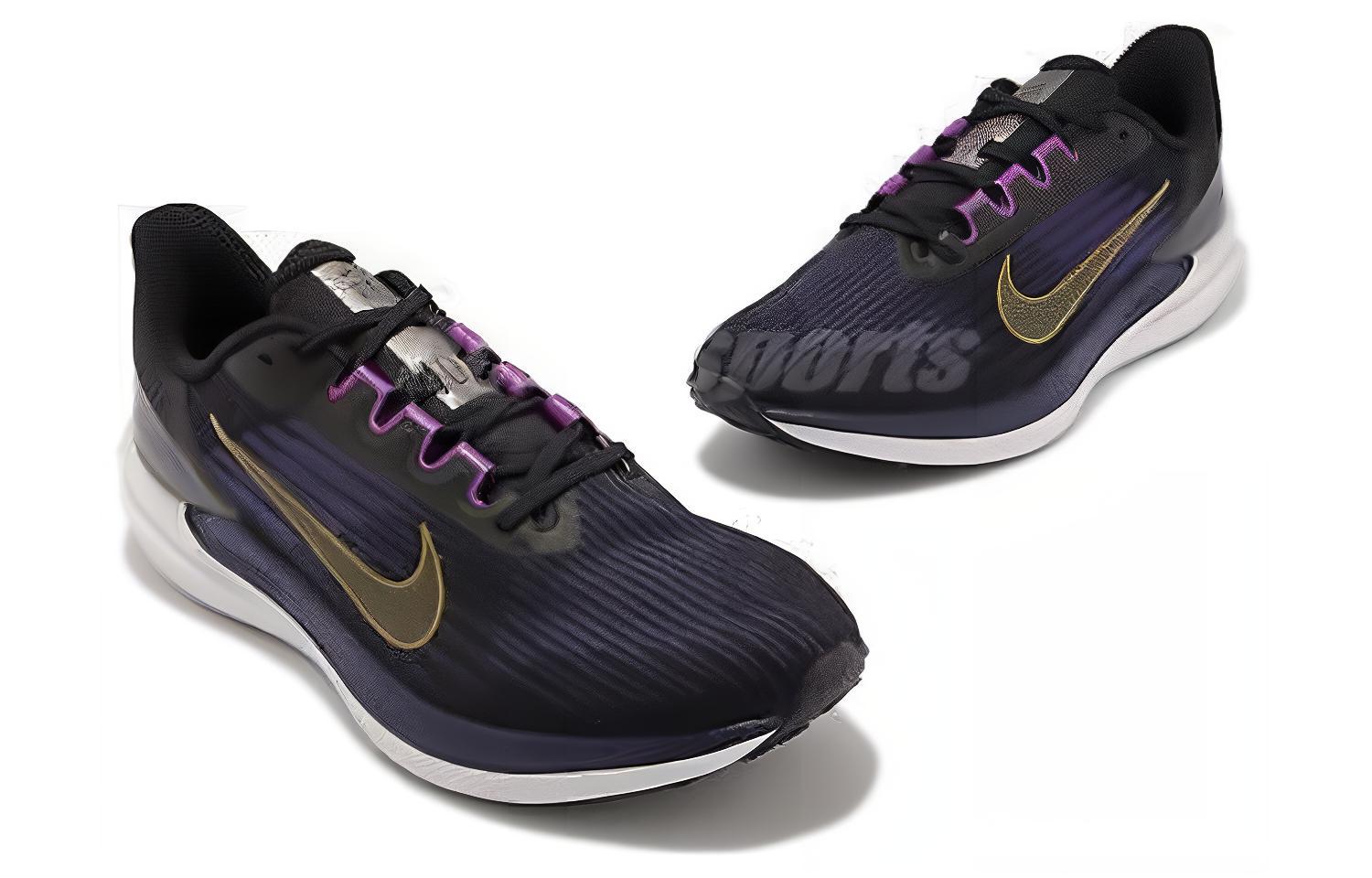 Nike Air Winflo 9 ‚Black Gold Suede‘
