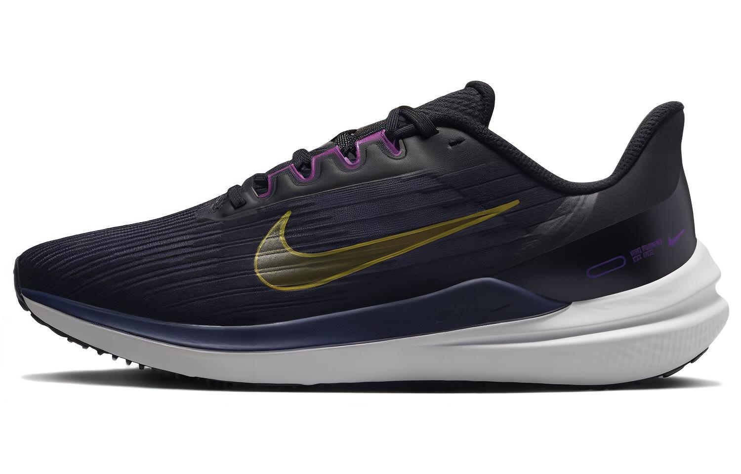 Nike Air Winflo 9 ‚Black Gold Suede‘