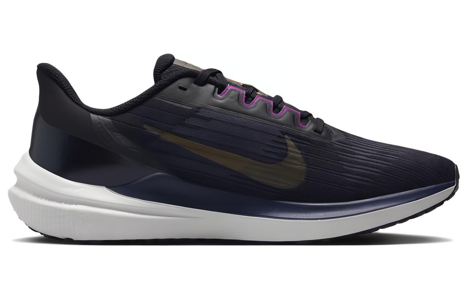 Nike Air Winflo 9 ‚Black Gold Suede‘