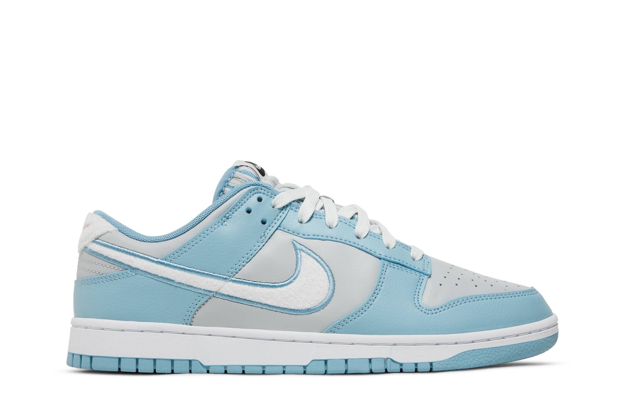 Nike Dunk Low Retro ‚Fleece Swoosh Worn Blue‘