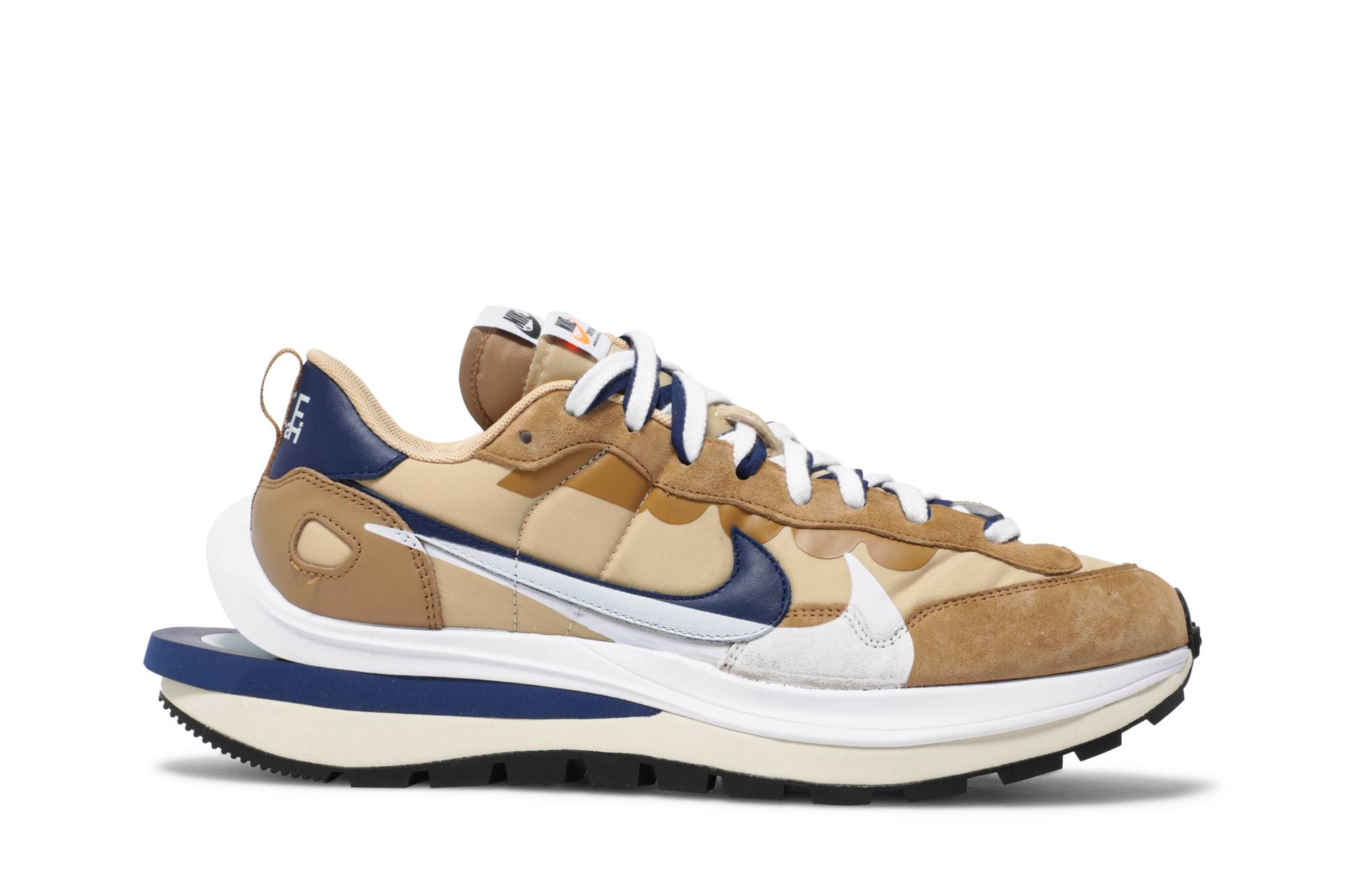 sacai x Nike VaporWaffle ‚Sesame Blue Void‘