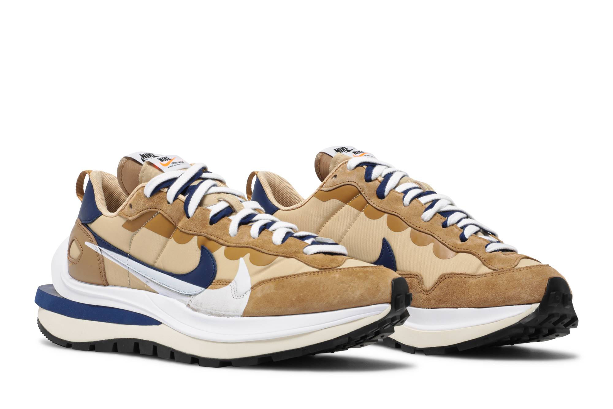 sacai x Nike VaporWaffle ‚Sesame Blue Void‘