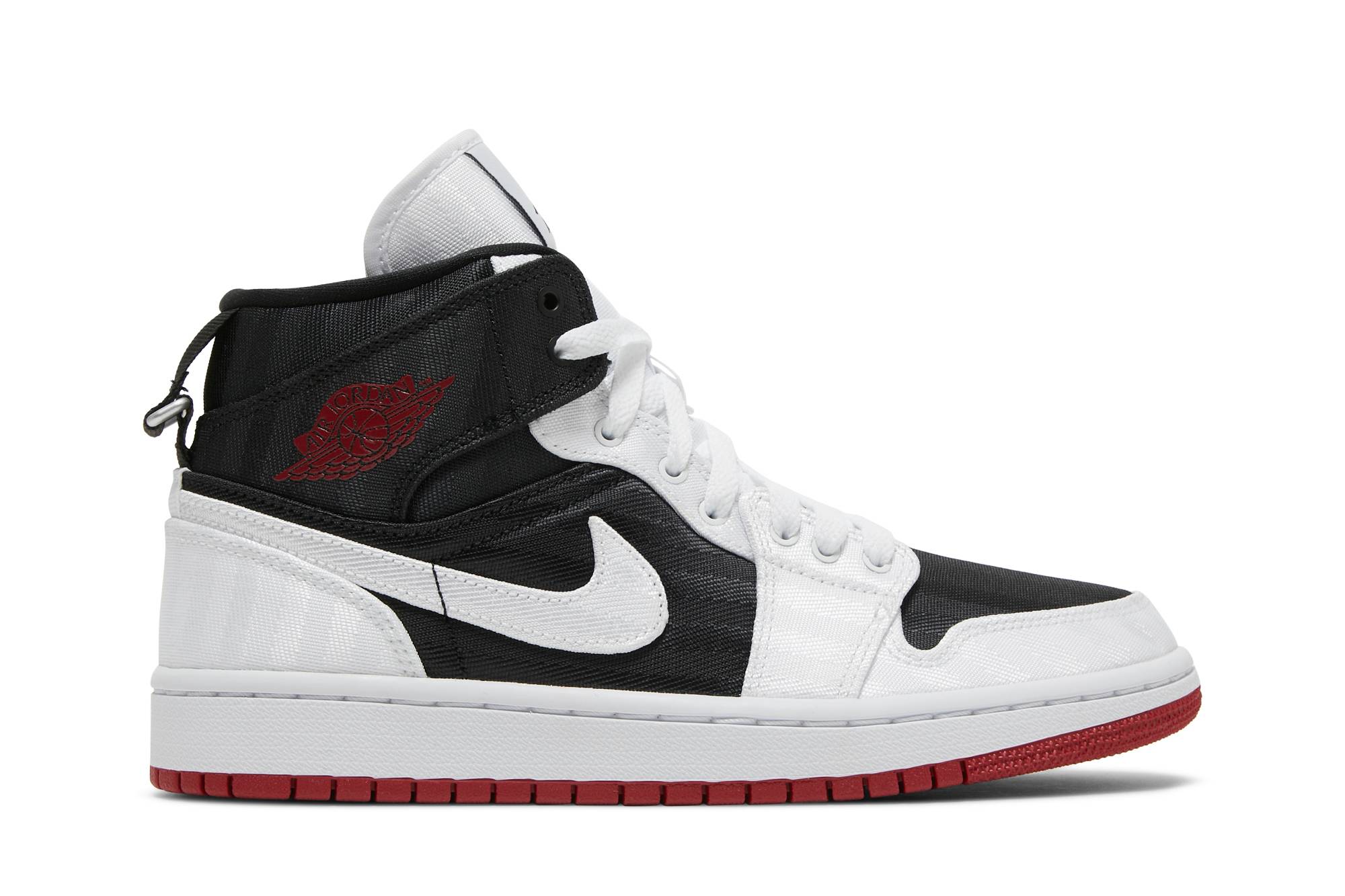 Wmns Jordan 1 Mid SE Utility ‚White Black Gym Red‘